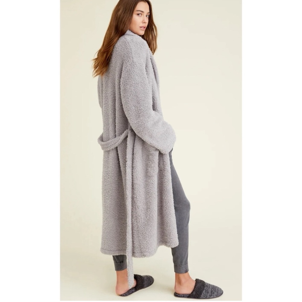 Barefoot Dreams Original CozyChic Dove Gray Adult Robe Size 3
